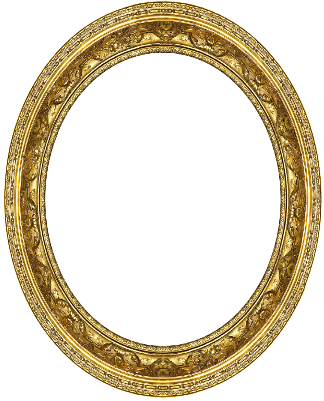 Decorative Oval Frame Overlay